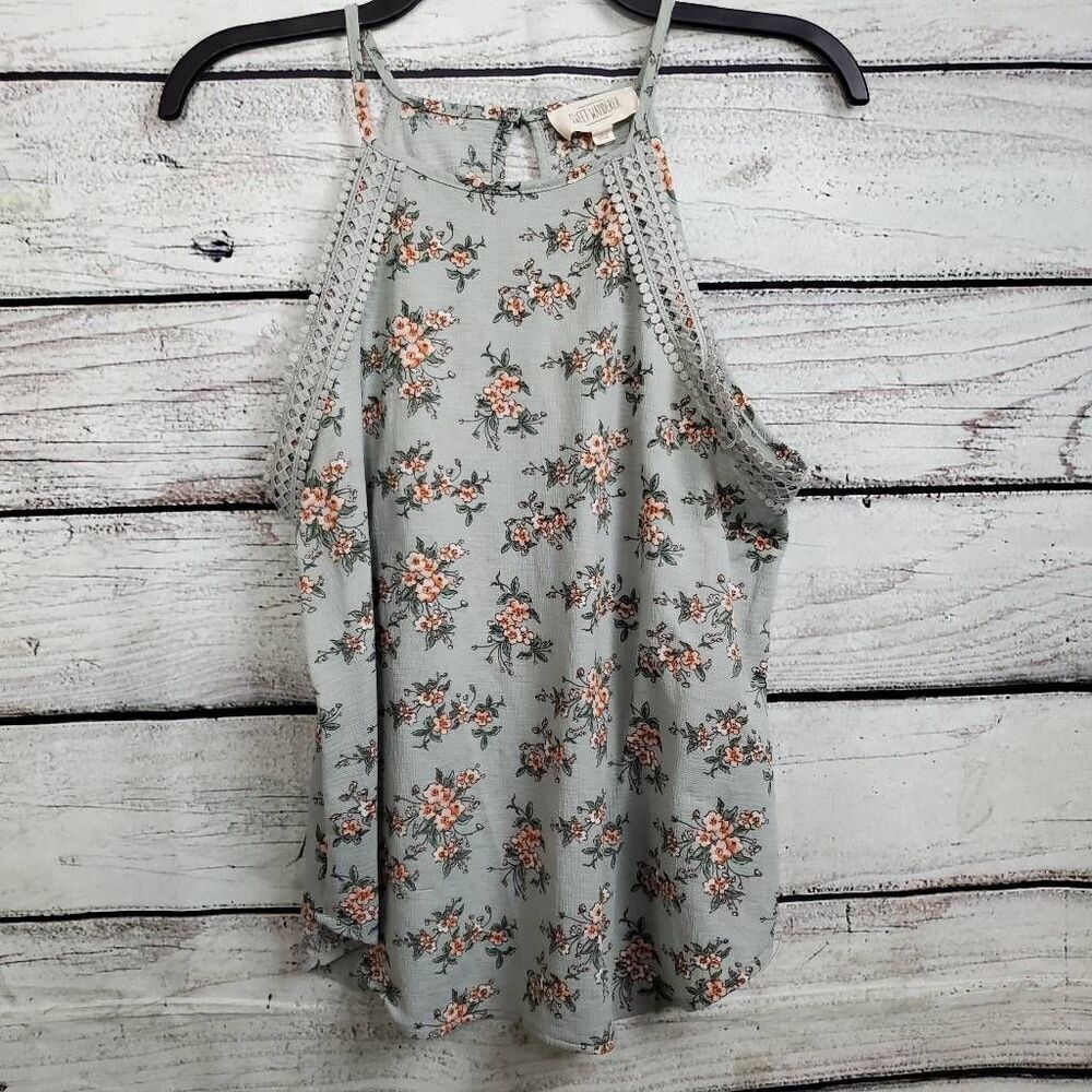SWEET WANDERER LARGE Mint Green Floral Top